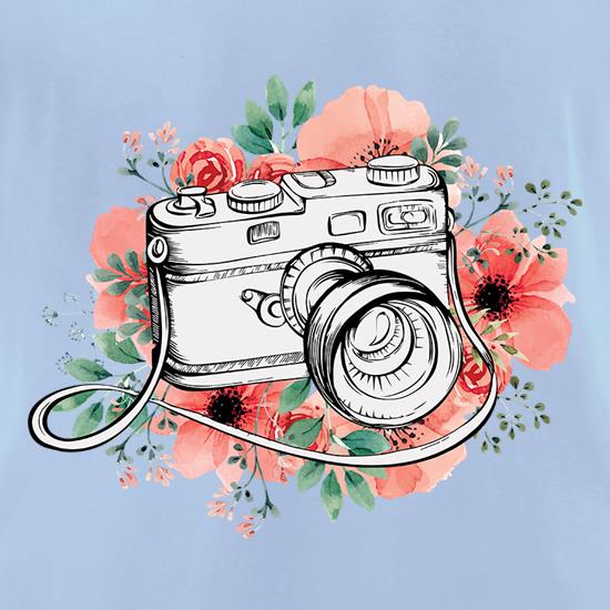 Floral Camera t shirt